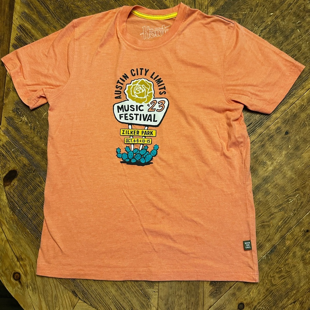 ACL Music Festival 2023  Orange Short Sleeve Tee